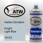 Preview: Harley-Davidson, Knight Light Blue, 19123: 400ml Sprühdose, von ATW Autoteile West.